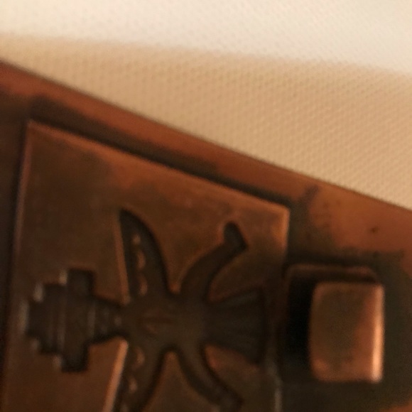 🧡Vintage 1960’s Solid Copper Aztec Belt Buckle🧡 - Picture 10 of 12